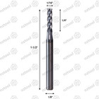 10 Pcs 4 Flute 1 16  X 1-1 2  Overall Length Carbide End Mill -altin Coated New