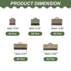 6mm 8mm 10mm 13mm 16mm Ribbon Ends Crimp Clamp 300pcs Pinch Crimp End Bronze