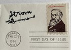 Strom Thurmond U s  Senator S c  Signed 1986 Gateway Benjamin Harrison Fdc Cover