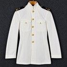 Vintage Us Navy Officer Service Dress White Uniform Set Mens 38 1940s Original