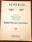 Vtg Sheet Music  - Scherzo Concert Repertoire For Bb Cornet Or Trumpet   1940