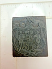 Vintage Wooden Letterpress Printing Block Full Seal Of Maryland State Seal