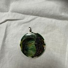 Decorative Las Vegas Poker Chip Pendent   1 1 2  In Diameter With Silver Hook