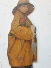 Vtg  Letter Opener Early 1920s Die Cut Uneeda Biscuits Boy Advertising Metal  a 