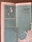 Vintage Map Of Guernsey The Channel Islands Circa 1950