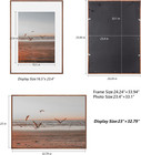 A1 Picture Frame  23 4 X 33 1 Inches   Solid Wood Walnut Wood Poster Frame-horiz