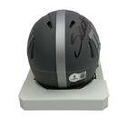 Autographed signed Cam Skattebo Ny Giants Slate Mini Helmet Beckett Bas Coa