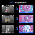 Wireless Digital Biological Microscope 7  1200x  Xy Stage Slides Bio Microscope