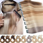 Tape In Hair Extensions Real Human Hair Invisible Skin Wefts Premium Remy Thick