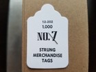 1000 Blank White Merchandise Price Tags With Strings Size  7 Retail Strung Label
