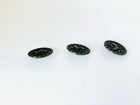 Lot Of 3 Metal Large Flower Buttons Vintage