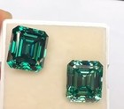 2pc 2 ct Natural Emerald Cut Green Color Diamond Certified D Grade Vvs1   1 Nb4