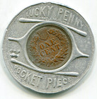 Pan-american Expo Buffalo Ny 1901 Encased Cent Lucky Pocket Piece   Lotnov3826