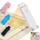 Usb Rechargeable Clip On Book Led Light Dimmable Lamp For Reading In Bed 