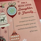 Christmas For A Daughter   Family With Love 5 5   x8    Religious Greeting Card