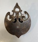 Vintage Cast Iron Angel Cherub Wallmount Match Holder Antique Collector Heavy