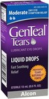 Genteal Tears Lubricant Eye Drops  Moderate Liquid Drops  0 5 Fl Oz