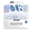 Stasher Premium Silicone Reusable Food Storage Sandwich   Snack Set - 2pk