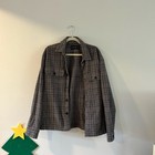 Abercrombie   Fitch Men s Plaid Flannel Shacket Size L