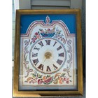 Vintage Fruit Cross Stitch Clock Diy Kit 60s 70s Fruit In A Blue Bowl Shadow Box