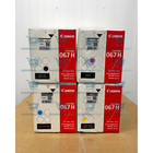 Canon 067h High Yield Toner Cartridge Black  Cyan  Magenta yellow 4-pack Sealed