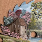 Large Vintage Hand Painted Saw Blade Waterwheel 1993 Signed By Artist