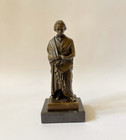 Vintage Bronze Beethoven Sculpture Marble Statuette Pianist Composer Figurine