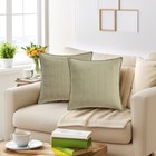 Regalwoven Solid Chenille Soft Couch Throw Pillow Covers For Sofa Living Room
