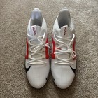 Size 11 5 Nike Air Alpha Menace 4 Pro Football Cleats Men   s Red White Ib2501-108