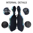 Cello Case 4 4 With Wheels And Backpack Straps Beautiful Green Carbon Fiber Case