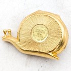 Estee Lauder Snail Enamel Solid Perfume Compact White Linen Full Vtg 1994