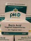 Ph-d Feminine Health Boric Acid Vaginal Suppositories 36 Count Exp  03 2028