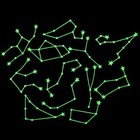 24pcs Glow In The Dark Constellations Star Map Wall Ceiling Stickers Room Decals