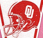 Vintage 1980s University Of Oklahoma Sooners Football Pennant  Wow 