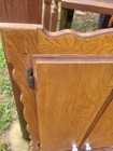 Vintage Wall Hanging Solid Wood Spool Sewing Thread  Cabinet Cupboard Storage 