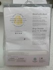 Burt s Bees Baby 100  Organic Cotton Fitted Crib Sheet Jersey Grey   New