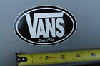 Vans Skateboard Shoes Black White 90 s Original Vintage Skateboarding Sticker