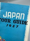 1957 Japan Tour Guide Vintage Travel Bureau Map Brochure
