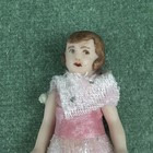 Dollhouse Miniature Artisan Made Jointed Porcelain Girl Doll 2  Tall