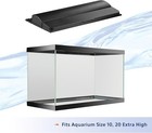Aqueon Led Deluxe Fish Tank Aquarium Full Hood With Light  20  Black 