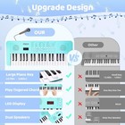 Kids Keyboard Musical Toys  37 Key Portable Electronic Piano With Microphone    