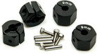 Aluminum 9mm Thickness 12mm Wheel Hex Drive Adaptors With Pins   Screws For Most