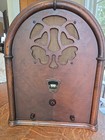 Vtg Airline Model 326w Cathedral Tube Radio Great For Restoration Looks Great 