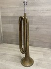 Vintage U s  Regulation Military Brass Bugle  With Mouth Piece 