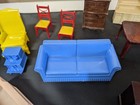 Dolls House Furniture  Renwal   Mar Vintage Usa  1946 Lot Of 10