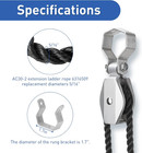 Extension Ladder Rope   Pulley Kit Replacement Part Compatible With Werner Alumi