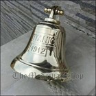 Vintage Nautical Decor Wall Brass Solid Marine Ship Bell Mounting Antique Style