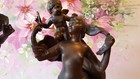 Antique Pair Of Patinated Spelter Figural Groups   guide Par L  Amour  