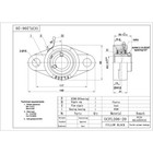 2  Ucfl206-20 Solid Base Pillow Block Flange Mounted Bearing 1-1 4  Bore 2 Bolt