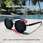 Adjustable Tint Polarized Sunglasses - Handmade Lens For Sports Driving Outdoor